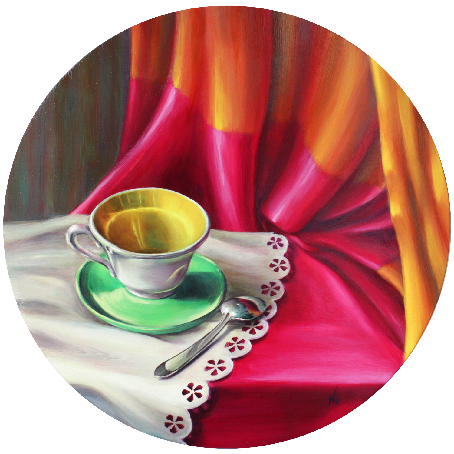 « La tasse jaune » 30cm